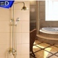 全铜欧式淋浴陶瓷双手柄淋浴大花洒套装  SHOWER FAUCET
